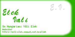 elek vali business card